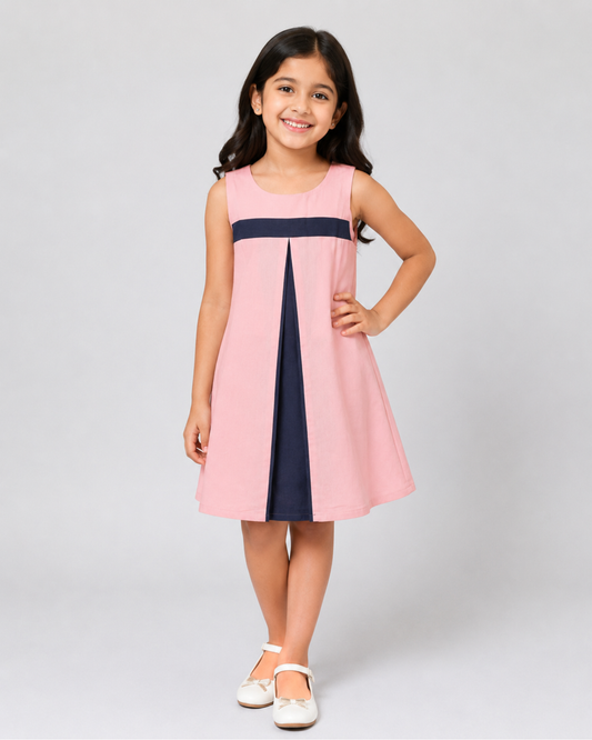 A line frock with yoke