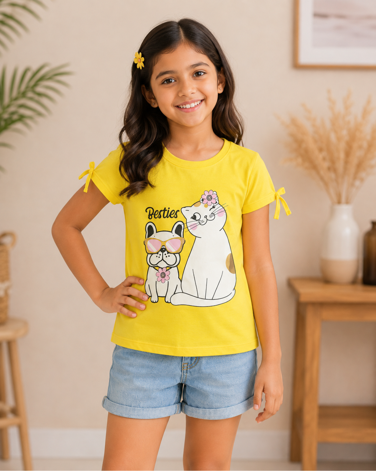 Besties print T shirt
