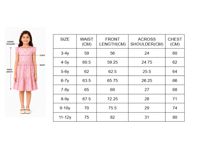 Box pleated cotton silk frock with white belt and bow
