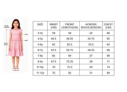 Box pleated cotton silk frock with white belt and bow