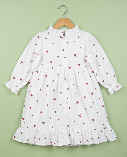 Strawberry Blossom Yoke Dress