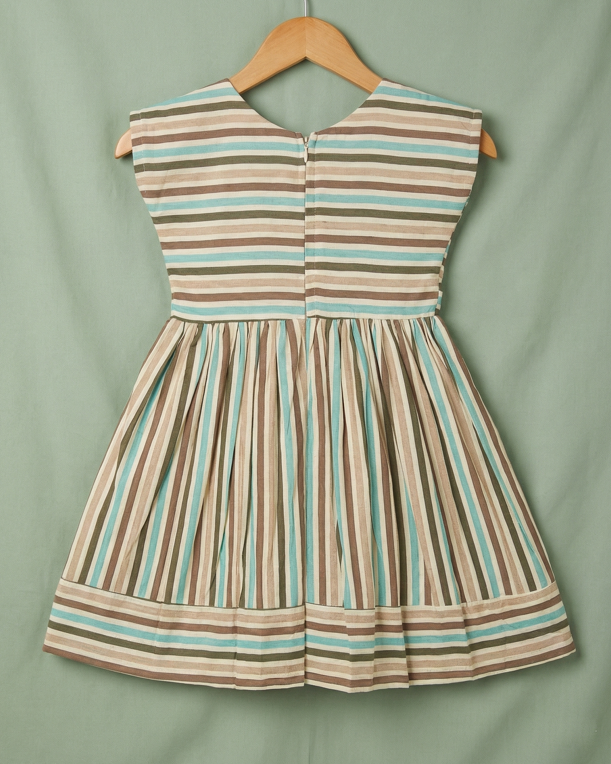 Mint Breeze Striped Dress