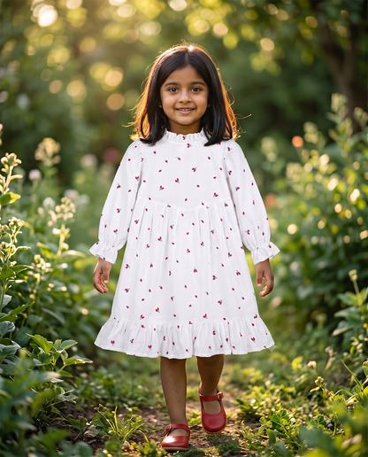 Strawberry Blossom Yoke Dress