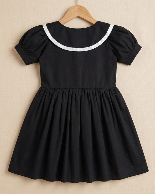 Little Sailor Grace Dress-Black
