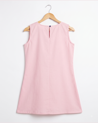 A line frock with yoke
