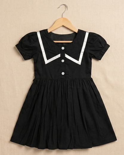 Little Sailor Grace Dress-Black