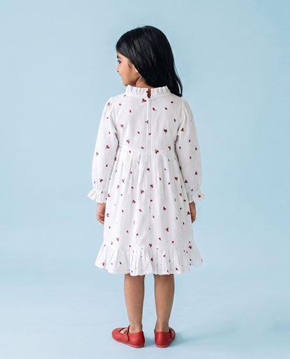 Strawberry Blossom Yoke Dress
