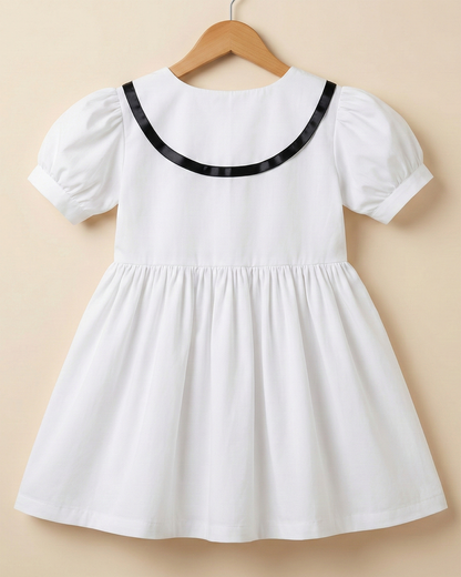 Little Sailor Grace Dress-White