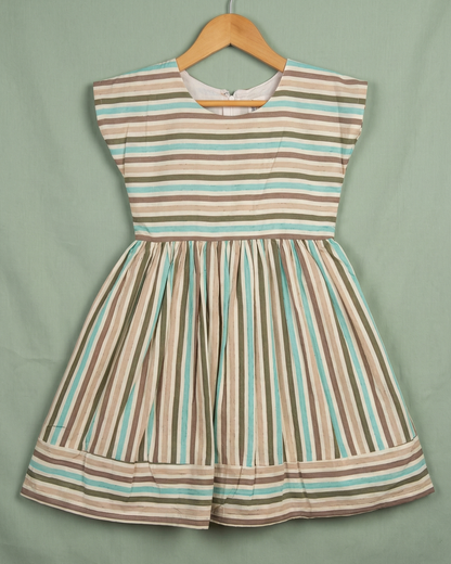 Mint Breeze Striped Dress