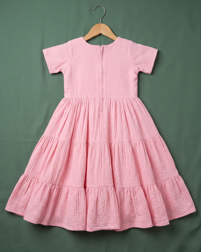Pink Petal Twirl Dress