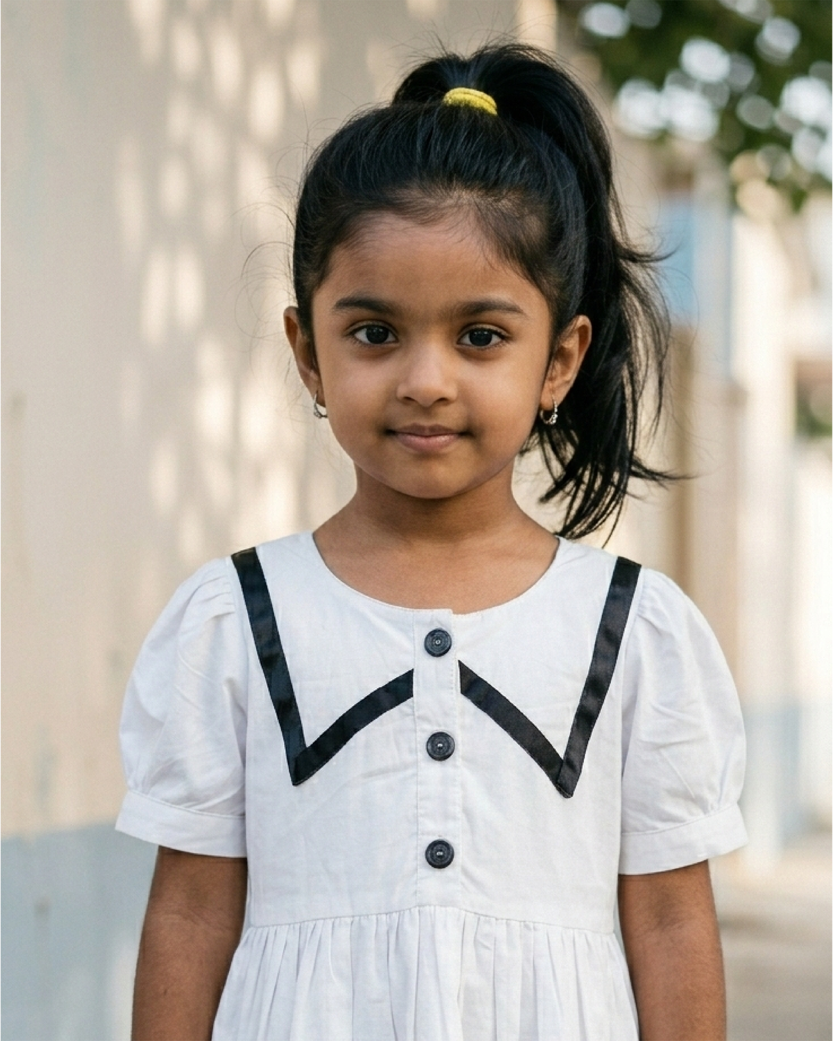 Little Sailor Grace Dress-White