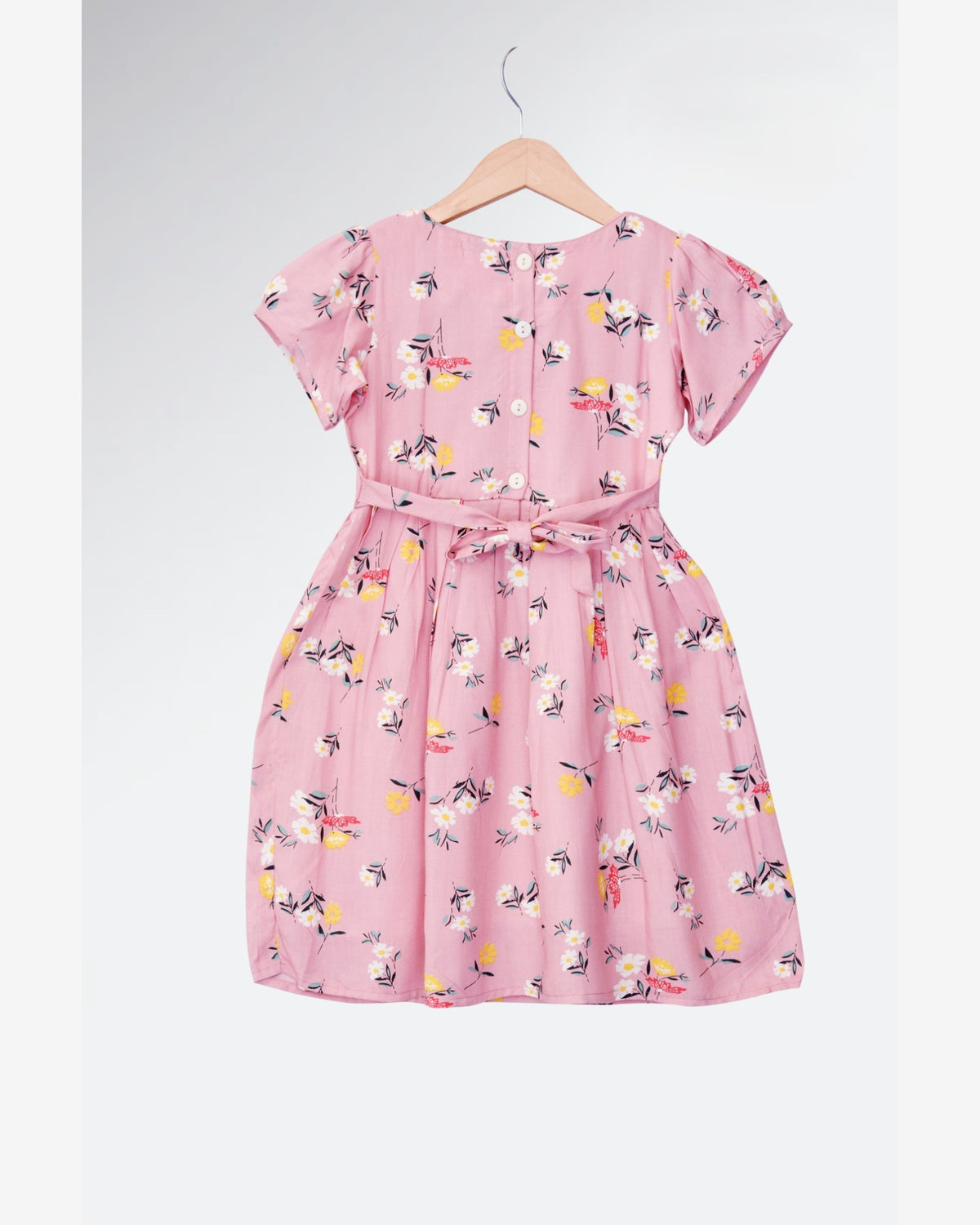 Short sleeves floral printed dress